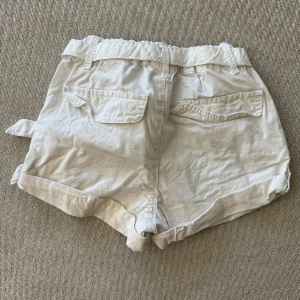 H&M L.O.G.G. White Chino Shorts with Belt for Baby Sz 9-12mos - Picture 4 of 5